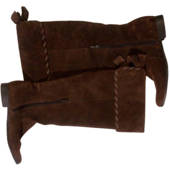 a.n.a.   Women's Faux Suede Knee High Brown Boots       Size 8.5 - Picture 6 of 10